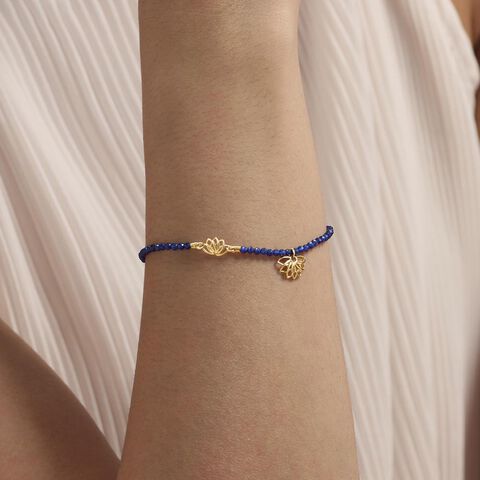 Mystic Lotus Gemstone Bracelet