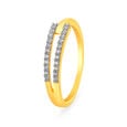 Fanciable V Shape Diamond Finger Ring,,hi-res image number null