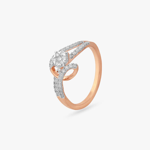 Twisted Elegance Diamond Ring