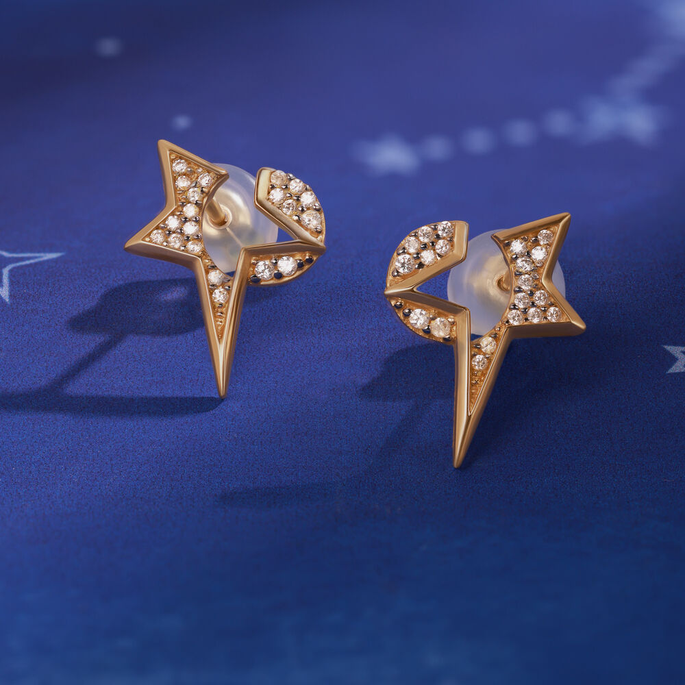 Star shaped earrings shop studs