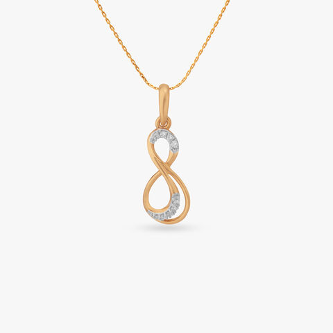 Interlace Path Diamond Pendant