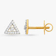 Elegant Triangular Diamond Stud Earrings,,hi-res image number null