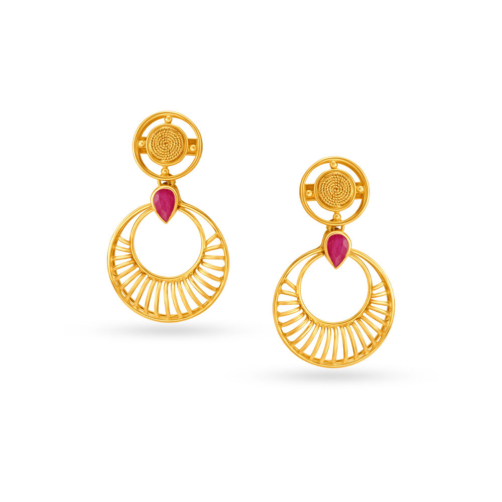 Tanishq chandbali with price hotsell