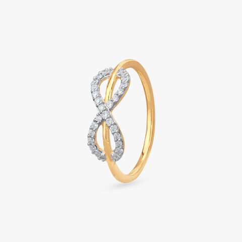 Sleek Infinity Diamond Finger Ring