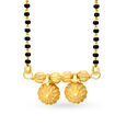 Floral Pattern Gold Pendant,,hi-res image number null
