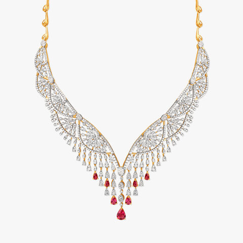 Regal Diamond Necklace Set