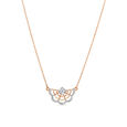 14KT Rose Gold Resplendent Flower Diamond Pendant With Chain,,hi-res image number null