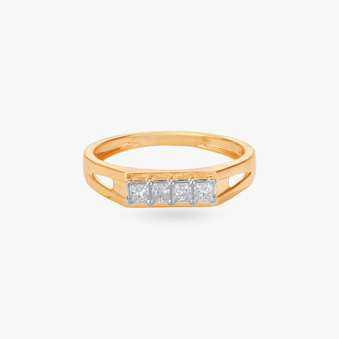 Prism Row Diamond Ring for Men