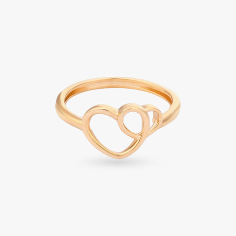 Endless Heart Gold Ring