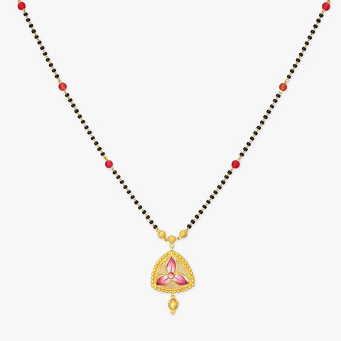 Blossom Crest Gold Mangalsutra