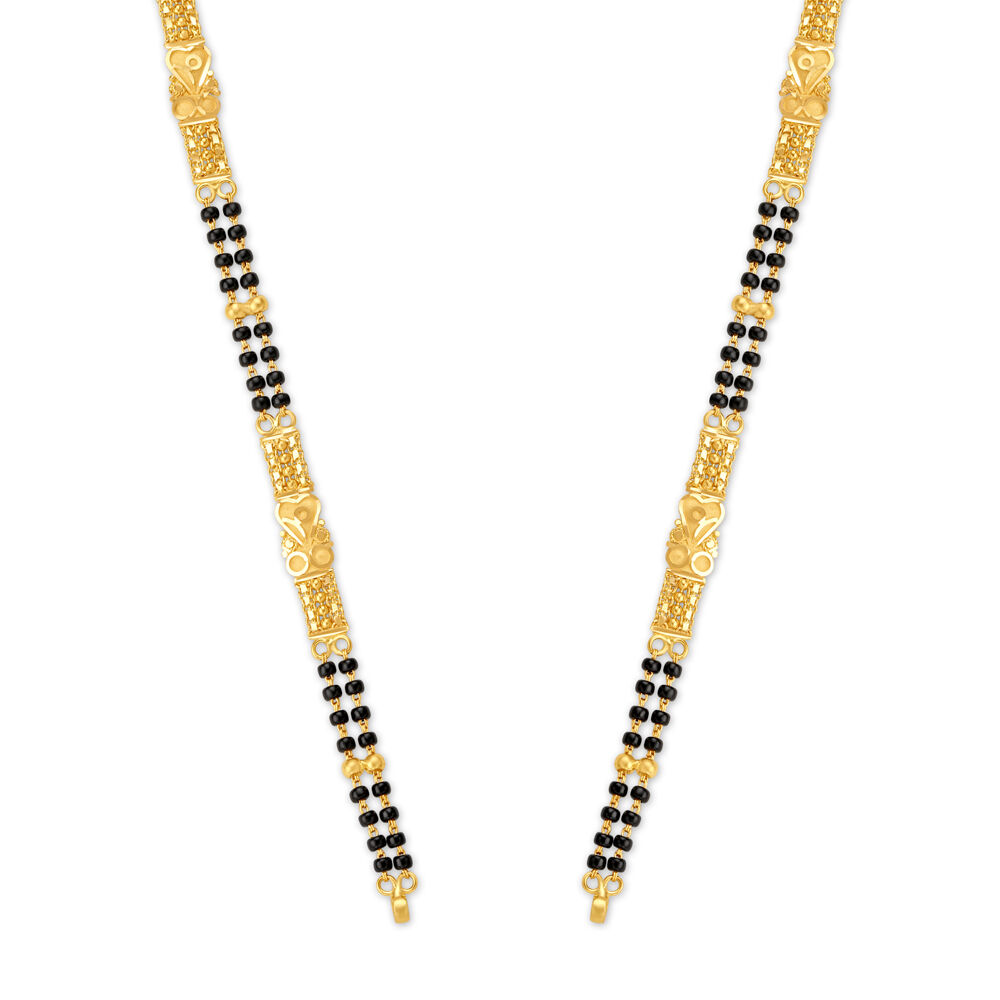 Gold mangalsutra chain designs without black beads hotsell
