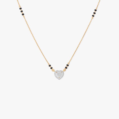 Nested Heart Diamond Mangalsutra