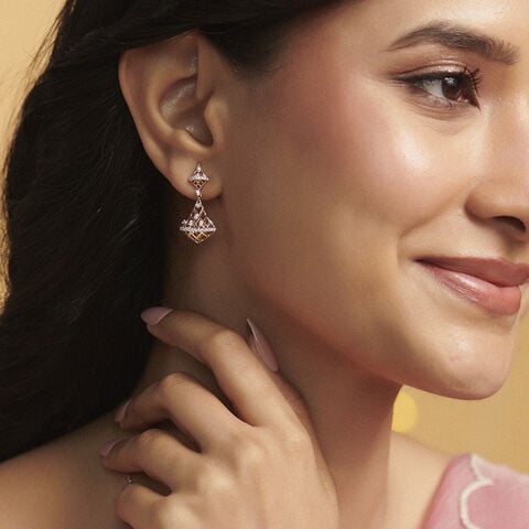 Striking Light Diamond Jhumka