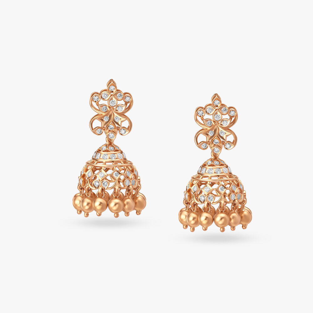 Tanishq sales diamond jhumka