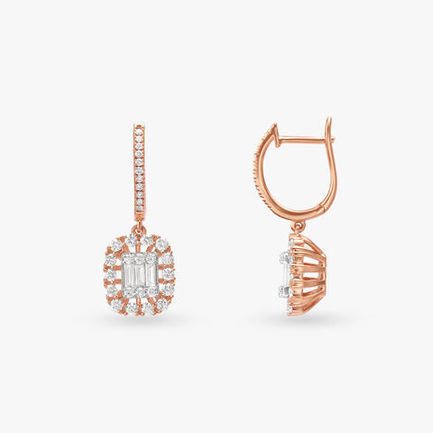 Stunning Diamond Hoop Earrings