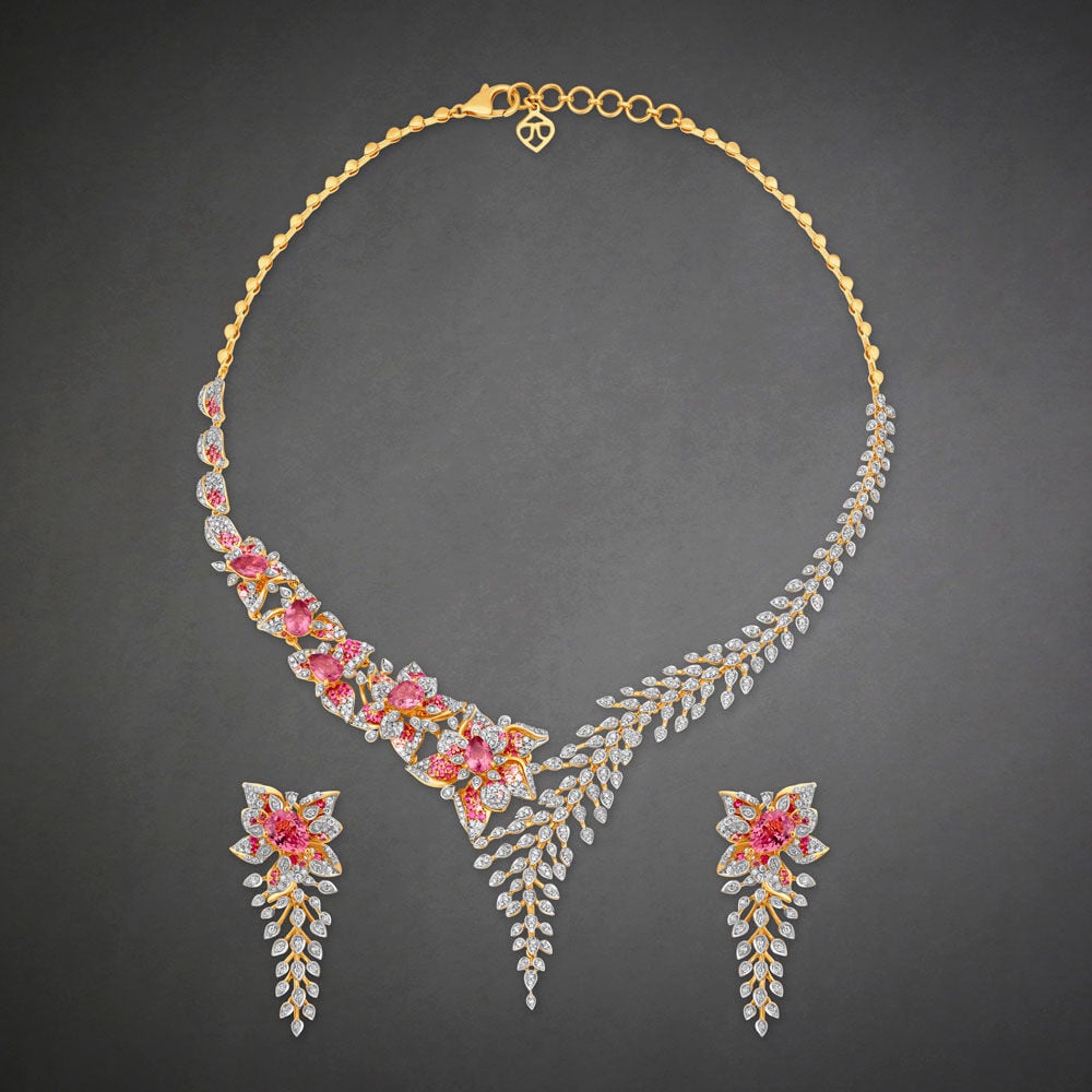 Tanishq blue sapphire necklace store