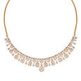 Captivating Rose Gold and Diamond Necklace Set,,hi-res image number null