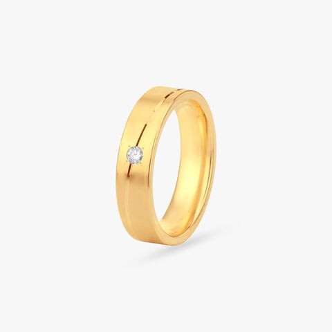 Solo Spark Diamond Finger Ring For Men