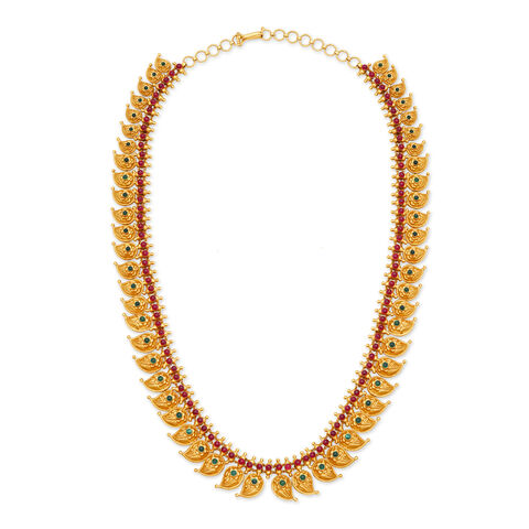 Spectacular Leaf Pattern Gold Haram
