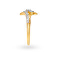 Delicate 18 Karat Gold And Diamond Finger Ring,,hi-res image number null