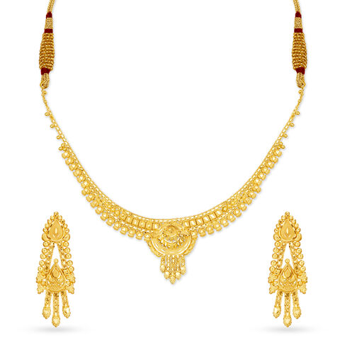 Royal Charm Gold Necklace Set