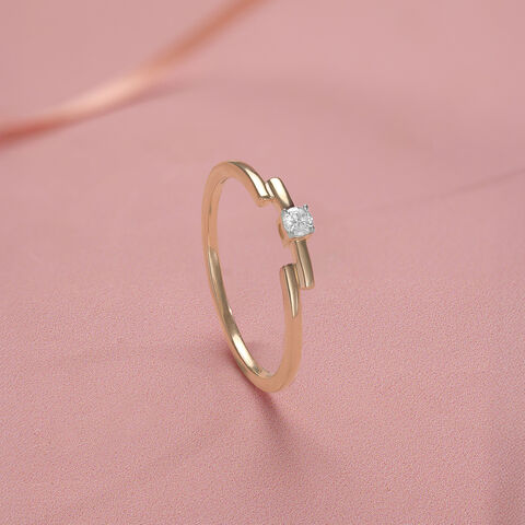 Linear Spark Diamond Ring