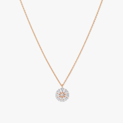 North Star Diamond Pendant with Chain