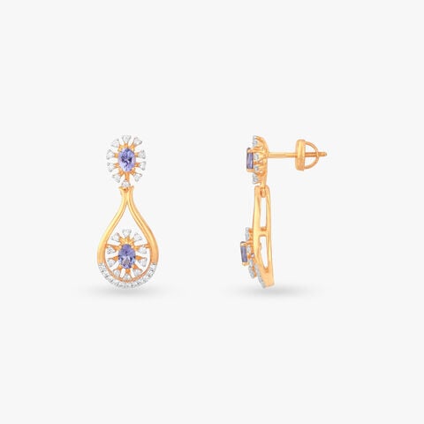 Radiant Teardrop Diamond Earrings