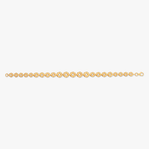 Radiant Circle Gold Bracelet