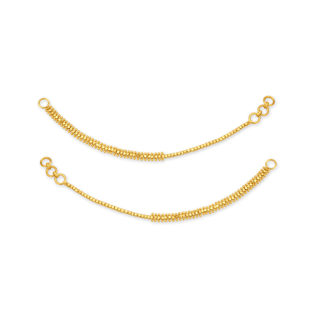 Earring support online chain gold