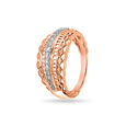 14 KT Rose Gold Magnificent Diamond Ring,,hi-res image number null