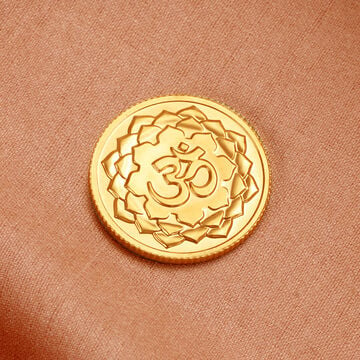 Om Motif 22 Karat 10 Gram Gold Coin