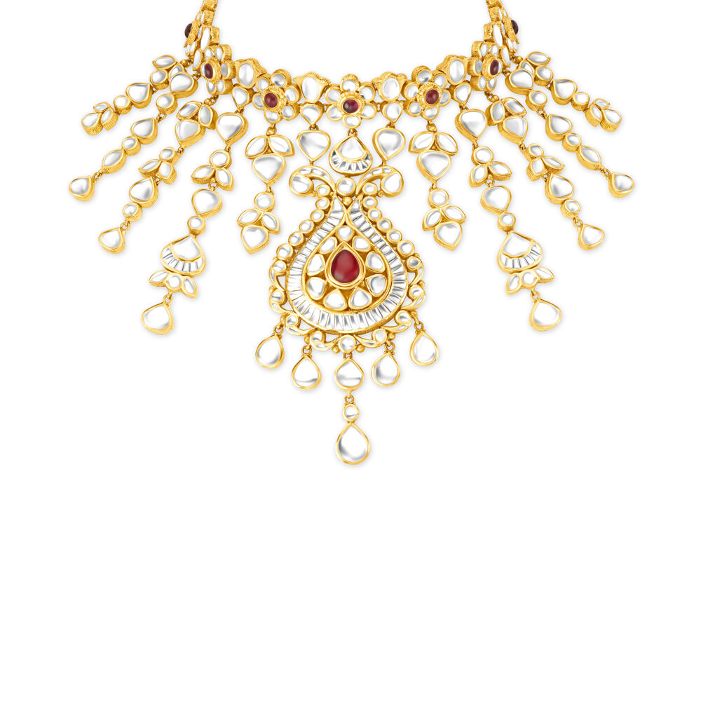 Kundan jewellery sets gold tanishq on sale
