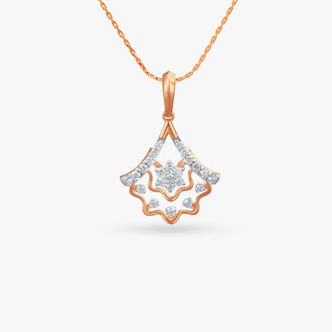 Glamorous Bloom Diamond Pendant
