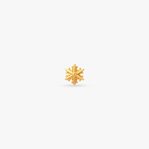 Radiant Starburst Gold Nose Pin