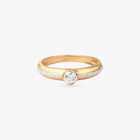 Slender Trail Solitaire Ring