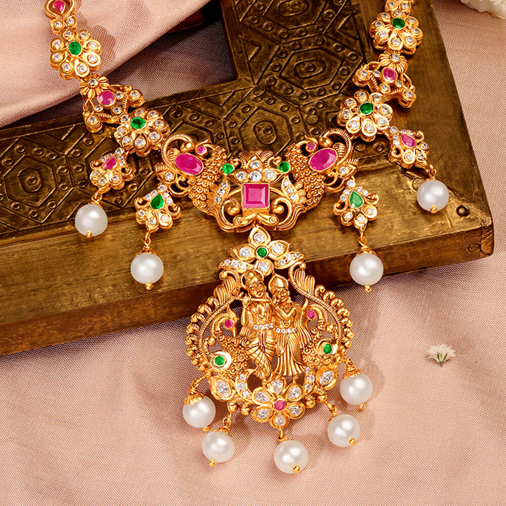 Radha krishna hotsell necklace set