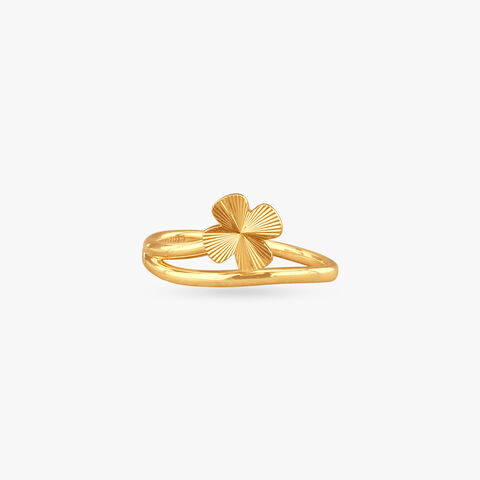 Solo Petal Gold Ring