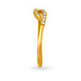 18 Karat Gold and Diamond Finger Ring,,hi-res image number null