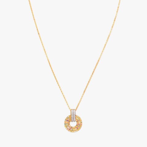 Halo of Light Diamond Pendant with Chain
