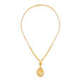 Glimmering Yellow Gold Teardrop Necklace and Earrings Set,,hi-res image number null