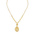 Glimmering Yellow Gold Teardrop Necklace and Earrings Set,,hi-res image number null