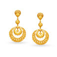 Chand Bali Style Gold Drop Earrings,,hi-res image number null