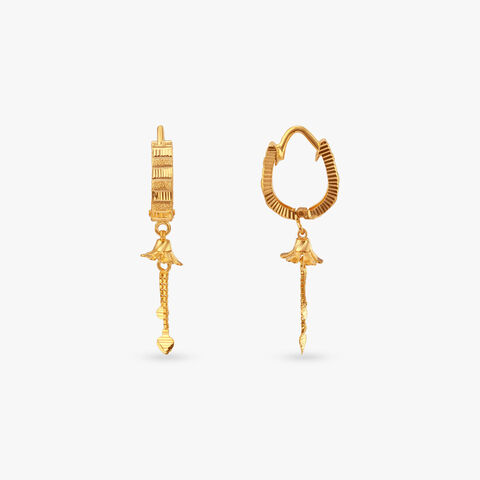Aurora Bloom Gold Hoop Earrings