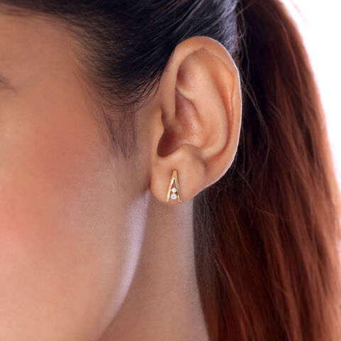 Sassy Beam Diamond Earrings