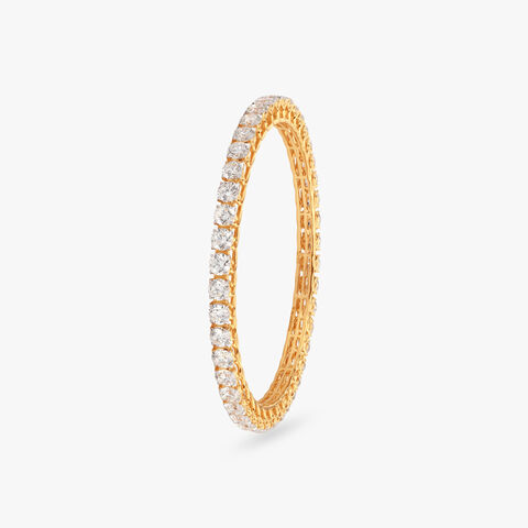 Endless Embrace Solitaire Diamond Bangle