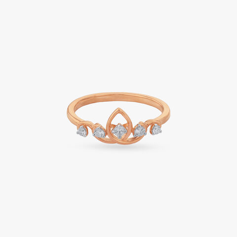 Graceful Crown Diamond Ring