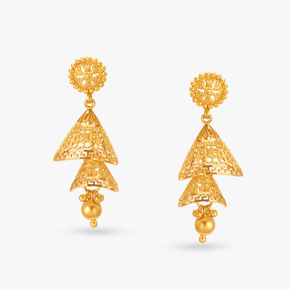 Jhumka in tanishq on sale
