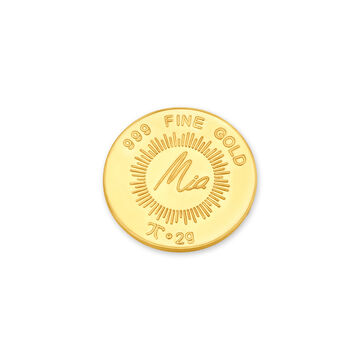 2 Gm 24 Karat Lotus Gold Coin