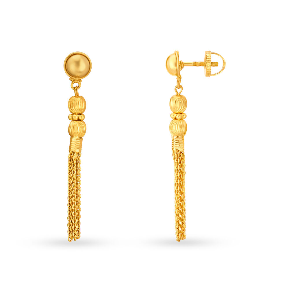 Tanishq gold earrings sui dhaga deals